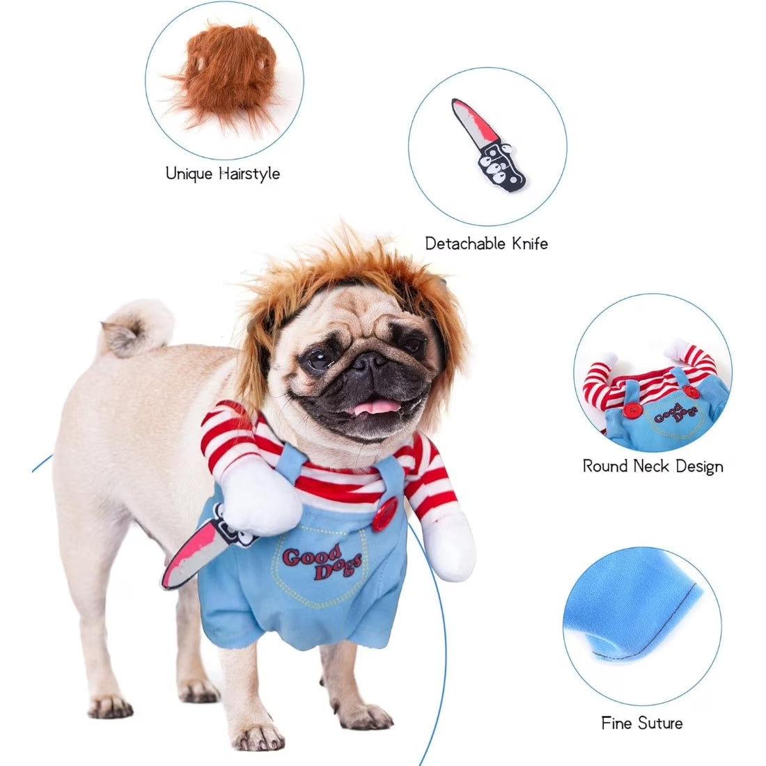 Adjustable Fit for Small & Medium Dogs